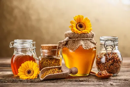 عکس عسل طبیعی و لذیذ برای تبلیغات 