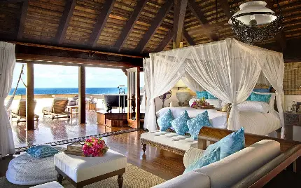 دانلود عکس پروفایل جادویی از طراحی داخلی خانه ساحلی ویلای آفتابگیر باکیفیت HD