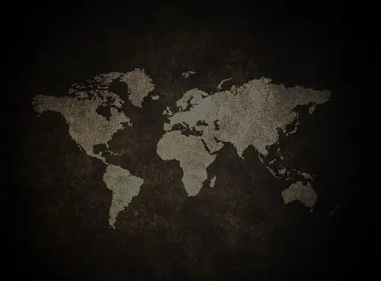 دانلود تصویر نقشه جهان با فضای تیره برای بک گراند کامپیوتر 