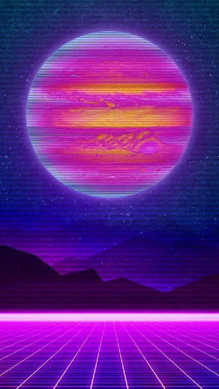 تصویر سیاره صورتی بیگانه برای زمینه موبایل جدید سامسونگ s21