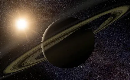 تصویر شگفت انگیز از سیاره زحل در امتداد خورشید 2022