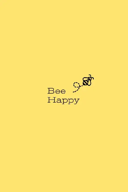 والپیپر دیدنی و خوشگل زنبور عسل با تیتر Bee Happy برای گوشی اندروید و آیفون 