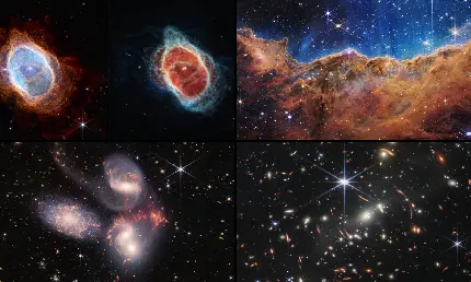 عکس های جدید و بروز گرفته شده توسط تلسکوپ فضایی جیمز وب