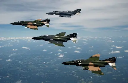 نمای جالب از پرواز هواپیماهای جنگی TD با قدرت تخریب بالا