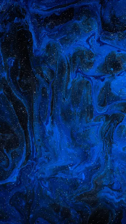 بک گراند هاله آبی رنگ در آسمان پرستاره شب HD برای شیائومی 12 ایکس