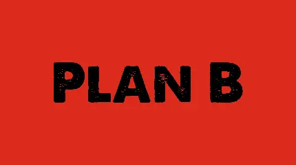 تصویر زمینه محبوب قرمز رنگ با تیتر Plan B برای تبلت 