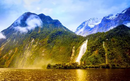 تصویر درخشان و زیبا از طبیعت نیوزیلند با کیفیت HD 