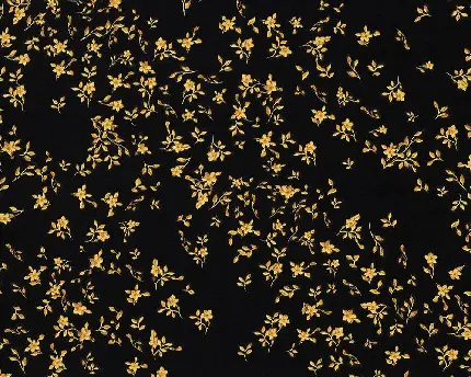 تصویر زمینە مشکی با تعداد زیادی گل رز طلایی چیدە شدە در سطحش