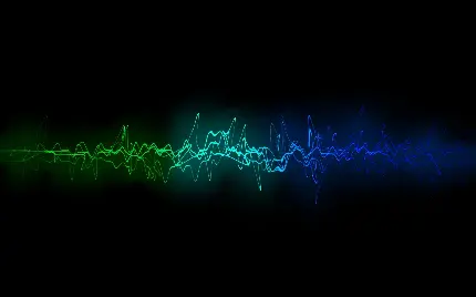 تصویر جدید از موج صوتی خوشگل با طیف رنگی سرد