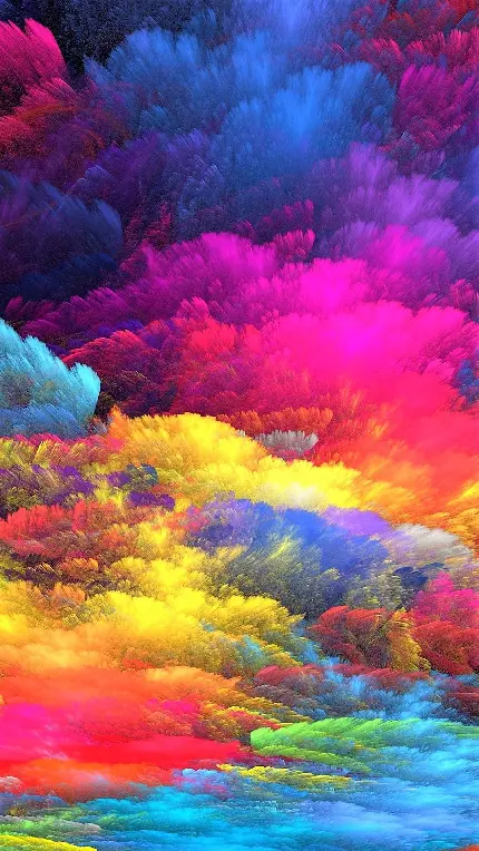 تصویر زمینه ابرهای رنگارنگ با کیفیت عالی برای موبایل اپل