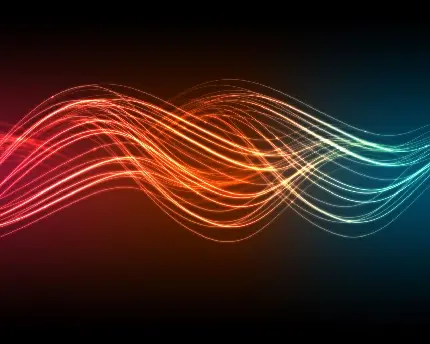 تصویر تماشایی امواج صوتی با رنگ های فوق العاده زیبا