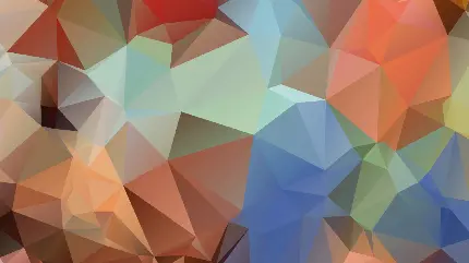 دانلود عکس شلختە رنگی والپیپر انتزاعی مثلثی با سایزهای مختلف