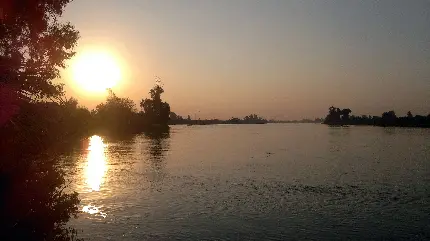 دانلود رایگان عکس رود نیل در غروب آفتاب برای پروفایل 