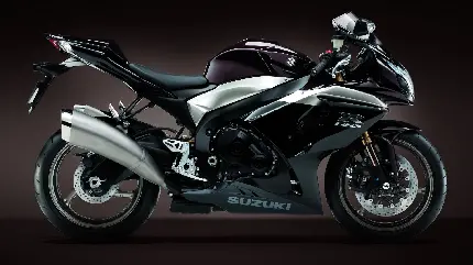 عکس پروفایل با طراحی زیبا خاص تلگرام از موتور سیکلت سیاە رنگ SUZUKI باکیفیت تاپ