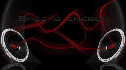 دانلود والپیپر پرطرفدار اسپیکر با تیتر Bass Is Energy