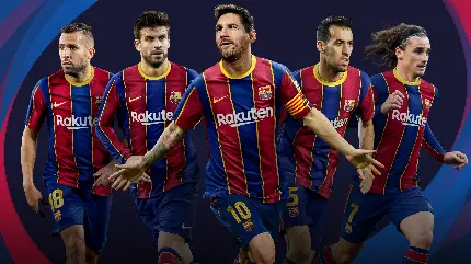 تصویر زمینه پنج بازیکن پر هیاهوی بارسلونا