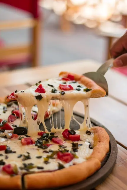 عکس استوک رویایی از پیتزا برای چاپ روی منوی فست فود