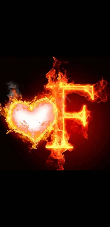 دانلود پوستر دلی خوش منظر F با قلب آتشین کنارش باکیفیت بالا