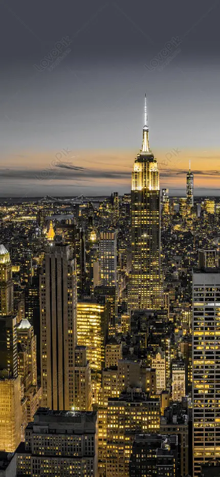 بک گراند شهر طلایی و درخشان نیویورک برای گوشی نوکیا Nokia 106