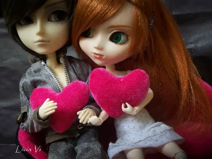 دانلود خوشگل ترین بک گراند عروسکی عاشقانه برای ویندوز 11