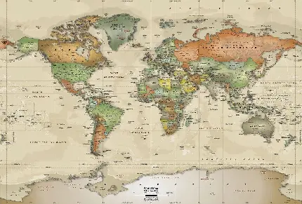 دانلود رایگان نقشه کره زمین و قاره ها با کیفیت استثنایی 