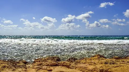 جدیدترین والپیپر 8K ساحل دریا برای گوشی سامسونگ 