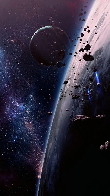 پس زمینه سیاره و فضا فوق العاده ویژه برای ایفون 13 پرو مکس