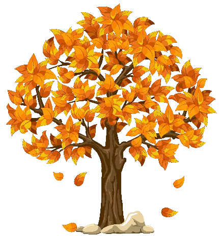 بک گراند دوست داشتنی از ریزش برگ درخت در پاییز برای فتوشاپ