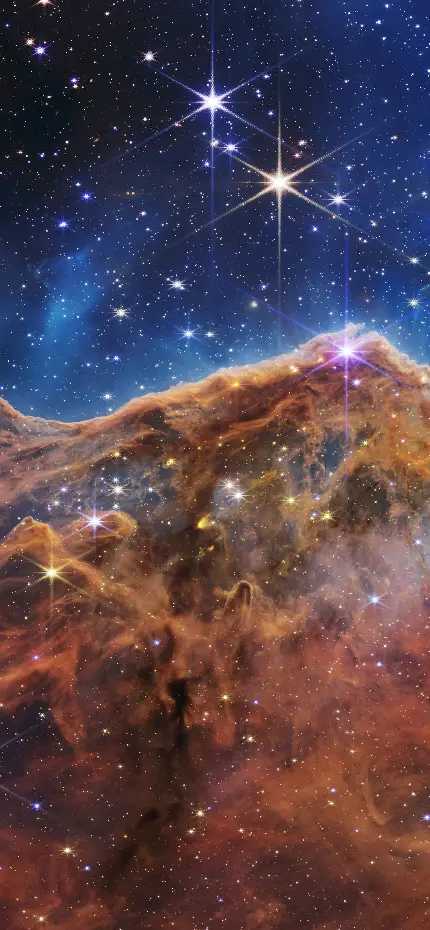 والپیپر و تصویر زمینه تلسکوپ جیمز وب کهکشان برای زمینه موبایل