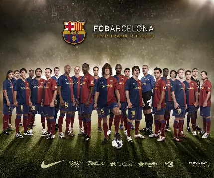 والپیپر اعضای جدید و قدیم تیم بارسلونا در یک کادر