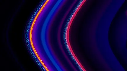 جدیدترین عکس خطوط رنگارنگ نئون با کیفیت 10K مخصوص کامپیوتر