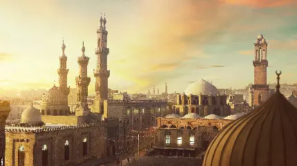 عکس مسجد آق سنقر یکی از مساجد زیبا و خیره‌کننده‌ جهان