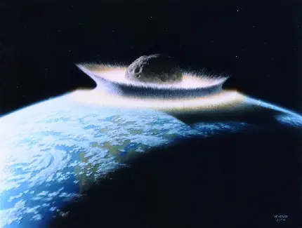 عکس 4K عجیب از فرود شهاب سنگ عظیم الجثه در زمین