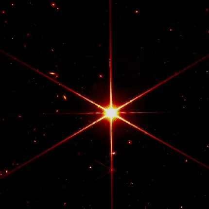 عکس ستاره درخشان گرفته شده توسط تلسکوپ جیمز وب 2022