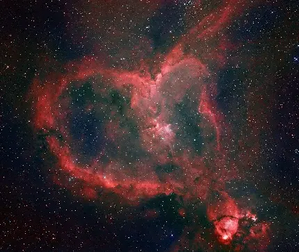 عکس های شگفت انگیز سحابی قلب Heart Nebula با کیفیت بالا