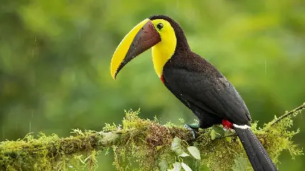 عکس پرنده زرد مشکی با منقار جالب برای زمینه ویندوز 11