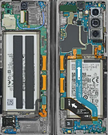 بهترین تصویر زمینه گوشی گلکسی زد فولد از داخل گوشی و باتری