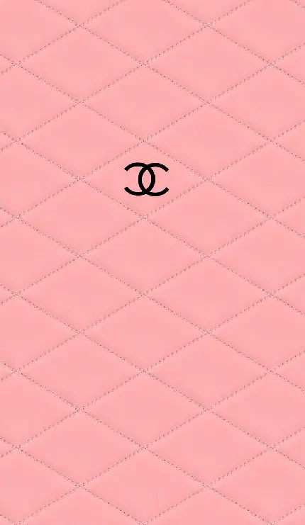 دانلود والپیپر کیوت صورتی با طرح Chanel برای آیفون و اندروید