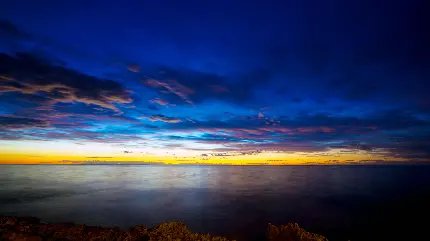 دانلود رایگان عکس زمینه شاهکار از تلفیق رنگی خاص آسمان در طلوع 