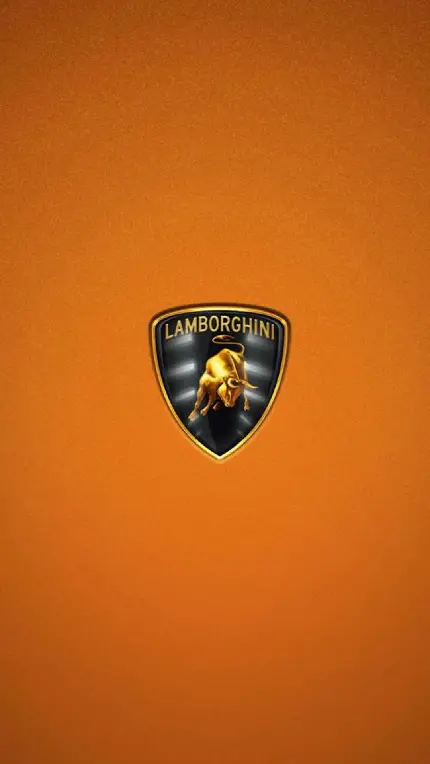 والپیپر جدید لوگوی خودروی لامبورگینی با پس زمینه نارنجی