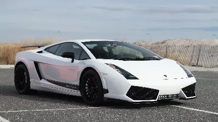 عکس پروفایل پرطرفدار Lamborghini Gallardo به رنگ سفید رویایی 