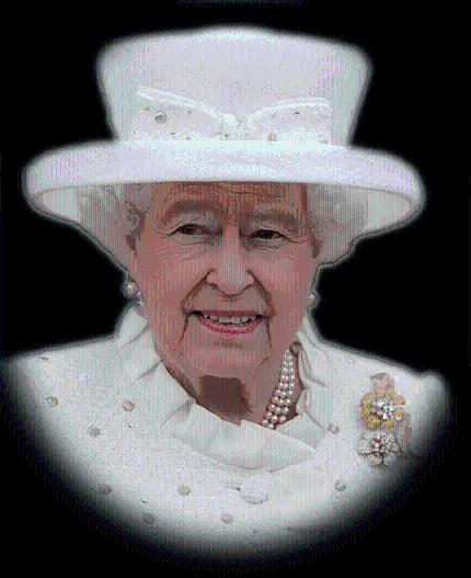 آخرین عکس از ملکه انگلیس با کلاه و لباس سفید 2022