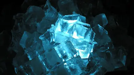 بک گراند درخشان یخ های آبی برای لپتاپ با کیفیت HD