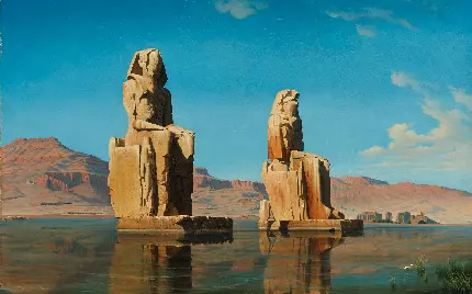 تصویر زمینه جالب از مجسمه فرعون مصر برای ویندوز 11