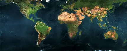 دانلود نقشه معروف جهان با تم تیره بدیع در کیفیت ویژه چاپ