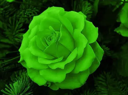 پس زمینە نورانی گل رز سبز رنگ درشت باکیفیت hd مناسب موبایل