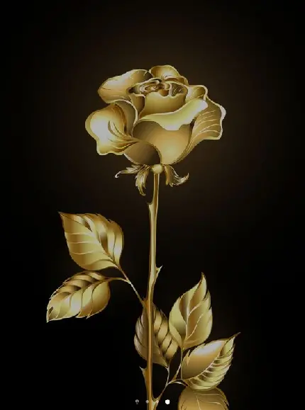 دانلود پوستر گل طلایی با طراحی زیبا و منحصر به فرد