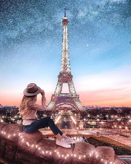 تصویر زمینه های خوشگل و خاص دخترانه با طرح پاریس و برج ایفل