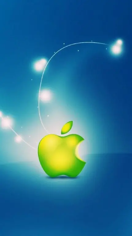 تصویر آرم اپل با رنگ و زمینه ای مجزا و دلنواز