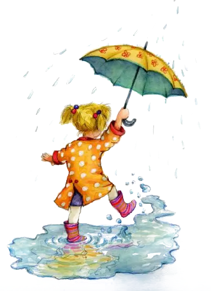 دانلود عکس دختر در باران png
